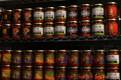 Salsa options at CaJohns in the North Marker