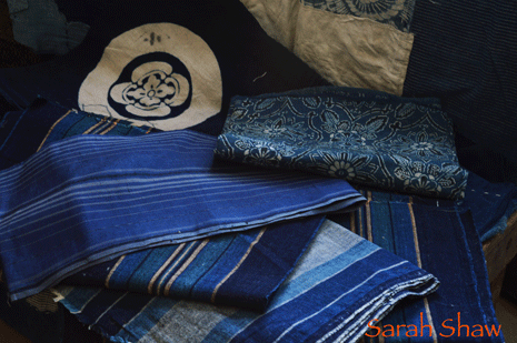 Vintage indigo fabric from FurugiStar in Japan