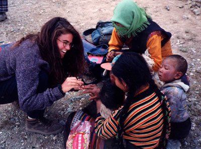 Stephanie in Tibet