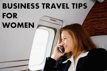 Businesswoman on Plane