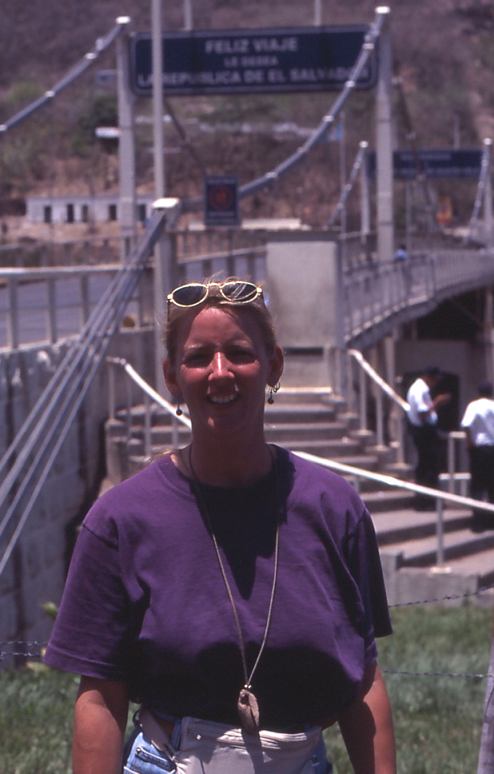 Beth at El Salvador Border