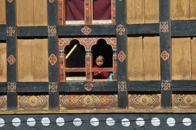 Boy Monk inÂ Window