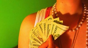 Woman with Dollars