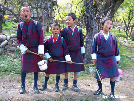Singing Boys in Bhutan