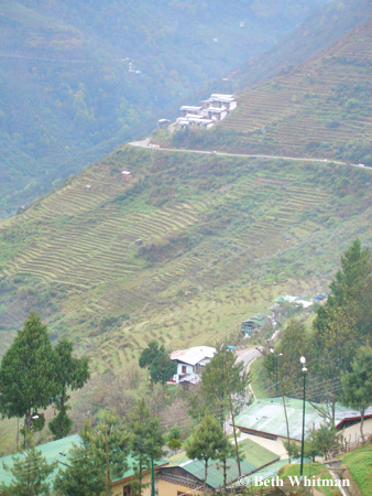 Trongsa View from Hospital Hill
