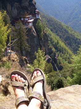 Beth in Tevas - Bhutan