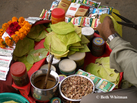 Betel seller in Delhi