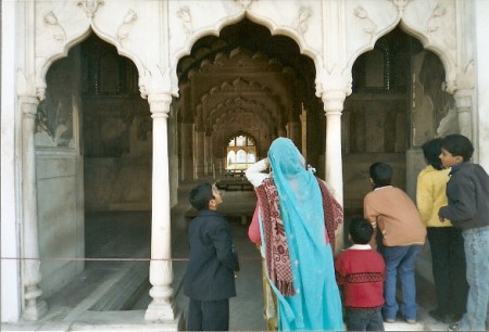 Family at Red Fort