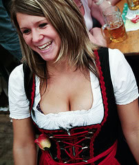 woman in dirndl