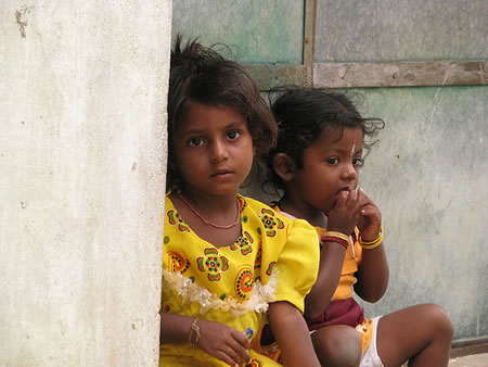 two Indian children