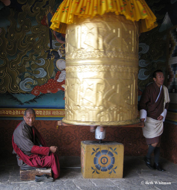 Prayer Wheel Punakha Dzong