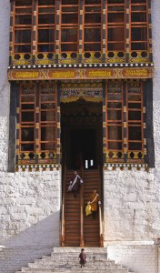 Temple Stairs Bhutan