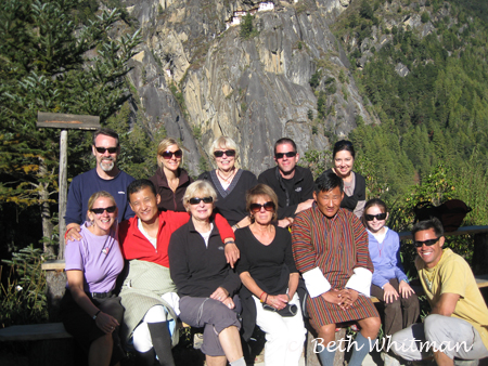 Group at Tigers Nest Bhutan