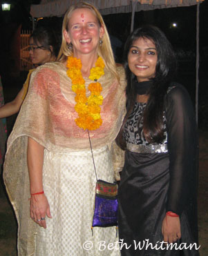 Beth Whitman and Sonia for Diwali