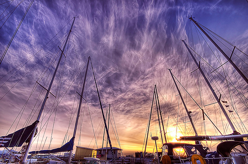 Boats Sunset