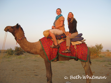Beth Whitman and Lauren on Camel