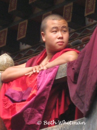 Monk in Bhutan