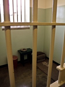 Nelson Mandela's prison cell