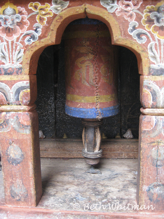 Prayer Wheel in Bhutan