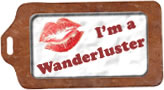 Wanderlust and Lipstick Badge
