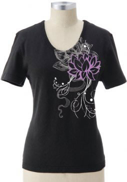 Earth Creations Scoop Shirt with Lotus