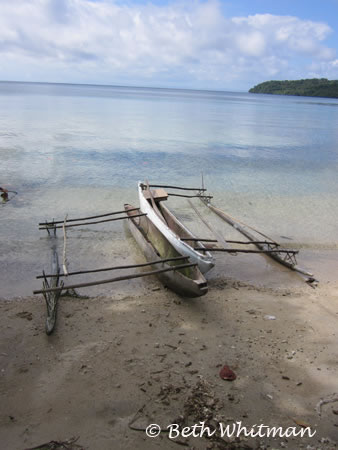 Fishing boat near Alotau Papua New Guinea