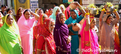 Women in Saris India