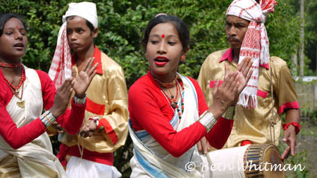 Woman dancers in Assam, India