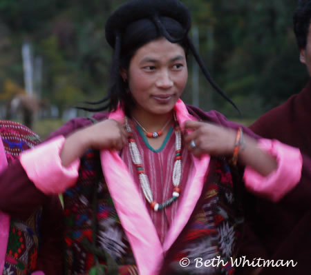 Eastern Bhutan Trek Brokpa Woman in Sakten