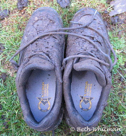 Lowa hiking shoes during trek