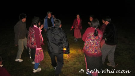 Eastern Bhutan Trek - Dancing around fire