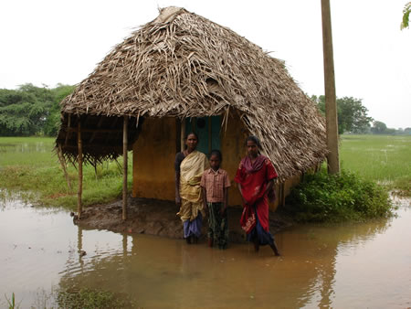 Flooded Hut in Karunganni