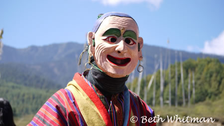 Tsechu Clown in Bumthang