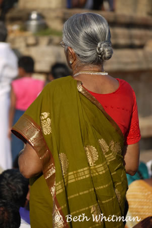 Indian Woman at Temple