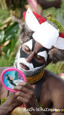 Papua New Guinea Man with Mirror