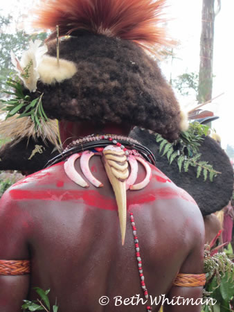Papua New Guinea Man with Hornbill