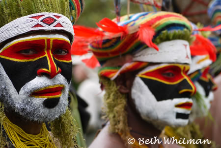 Papua New Guinea - Men at Mt. Hagen Singsing