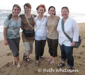 Women on Beach in India