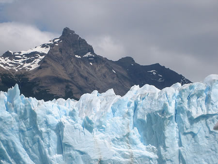 Argentina mountain and glacier