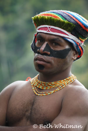 Hagen Man in Papua New Guinea