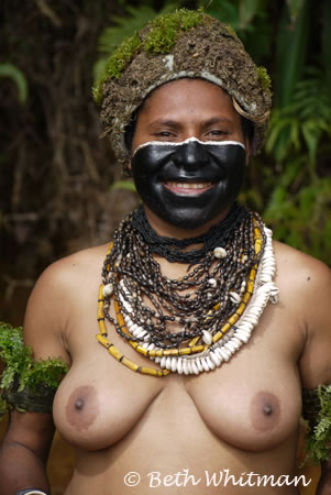 Young woman at Hagen show in Papua New Guinea