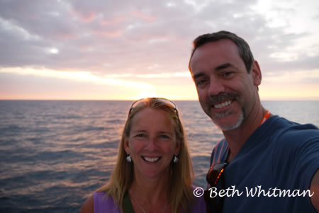 Beth and Jon on Boat Kohala Coast