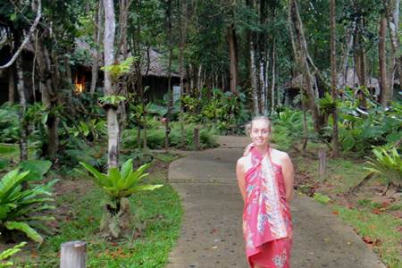 Thailand Tourist in Sarong