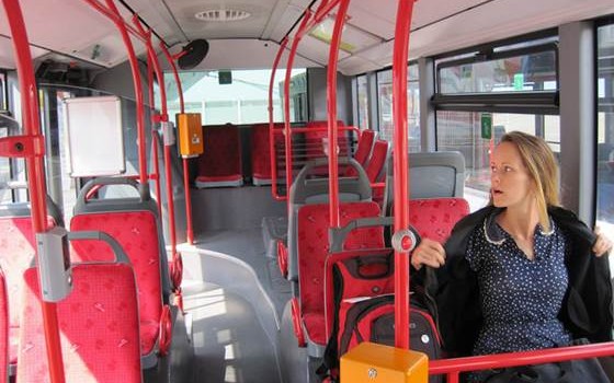 Woman in Bus