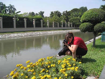 Woman taking photo