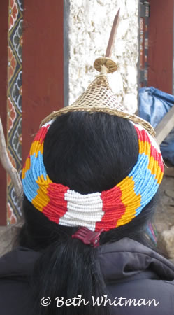 Laya Woman with Hat in Bhutan
