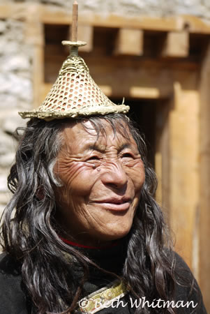 Laya Woman in Bhutan