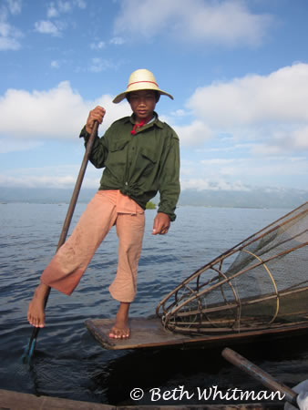 Fishing in Inle Lake Burma