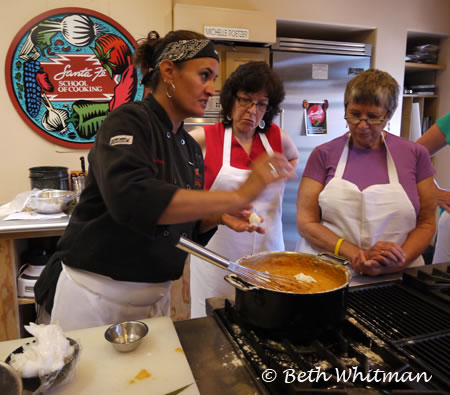 Chef Michelle at Santa Fe School of Cooking