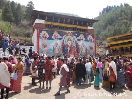 Paro Festival Thongdrel in Bhutan